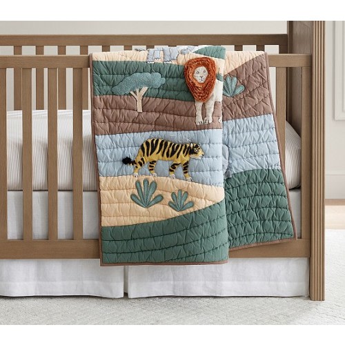 Brendan Animals Baby Quilt | Pottery Barn Kids