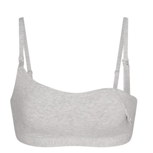 MATERNITY NURSING SCOOP BRALEETTE | LIGHT HEATHER GREY | SKIMS