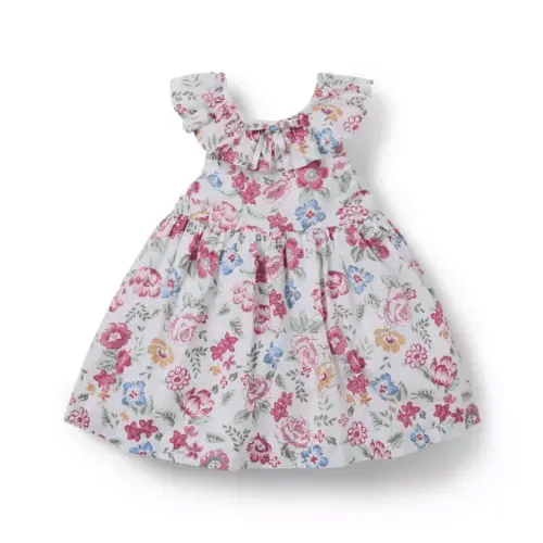 Baby Seashell Ecru Floral Baby Floral Dress by Janie and Jack