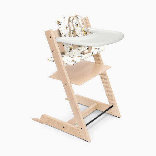 Stokke Tripp Trapp High Chair Complete - Natural, Cel.Mickey Cushion