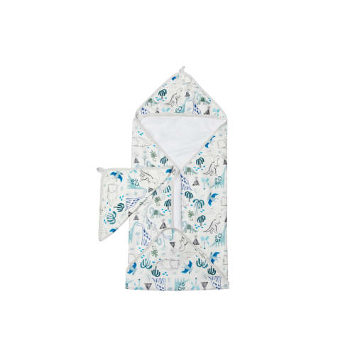 Hooded Towel Set - Dino Print