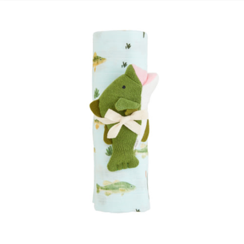 Fish Swaddle And Rattle