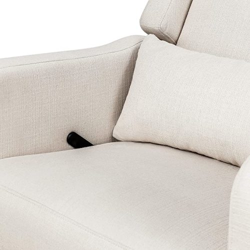 DaVinci Carter's Arlo Recliner and Swivel Glider, Water Repellent & Stain Resistant, Greenguard Gold & CertiPUR-US Certified, Performance Cream Linen
