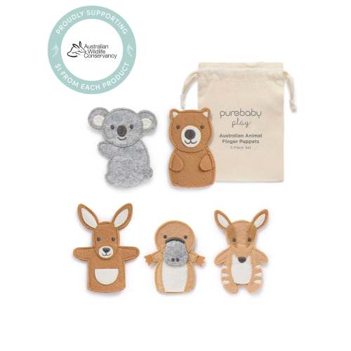 Felt Finger Puppet Set - Kids Toys - Purebaby - Purebaby