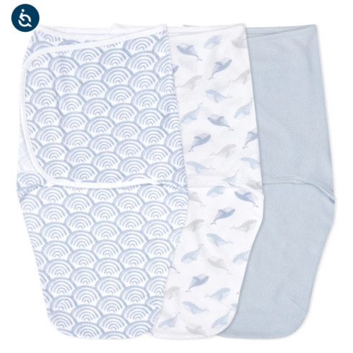 At Sea Easy Swaddle With No Zipper 0-3M | aden + anais