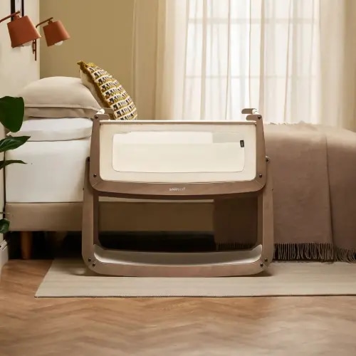 SnuzPod5 Bedside Bassinet Walnut