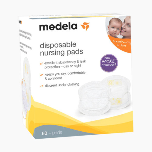 Medela Disposable Nursing Pads - White, 60 | Babylist Shop