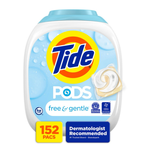 Tide PODS Free & Gentle Laundry Detergent Pacs, 152 Ct - Sam's Club