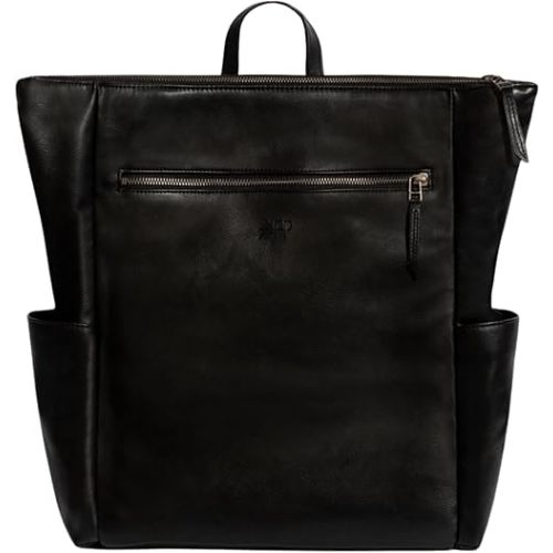 Freshly Picked Minimal Diaper Bag Backpack, Onyx Black