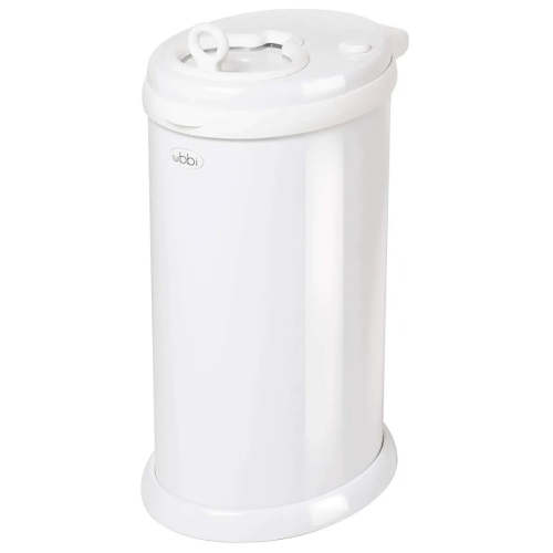 Steel Diaper Pail - White