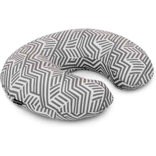 Dream On Me Beeboo Nursing Pillow And Positioner, Breastfeeding And Bottlefeeding , Removable And Washable Pillow Cover, Soft And Breathable Fabric, Black And White