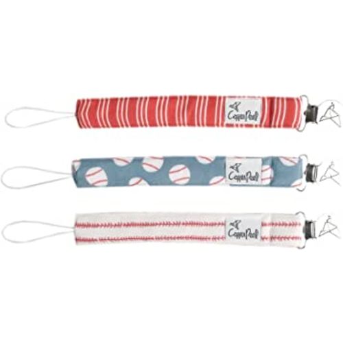 Copper Pearl Binky Clip 3 Pack Set "Slugger"