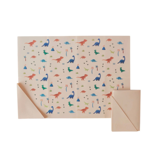 Silicone Placemat Dinosaur Warm Cream – Austin Baby Collection