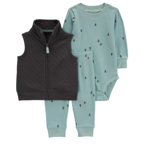 Baby Boy Carter's 3-Piece Quilted Little Vest Set