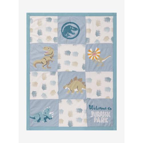 Jurassic Park Dinosaurs Quilted Baby Blanket - BoxLunch Exclusive