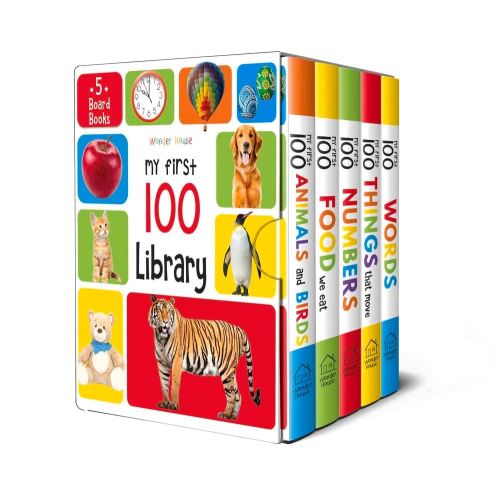 My First 100 Library: Boxset of 5 Early Learning Board Books