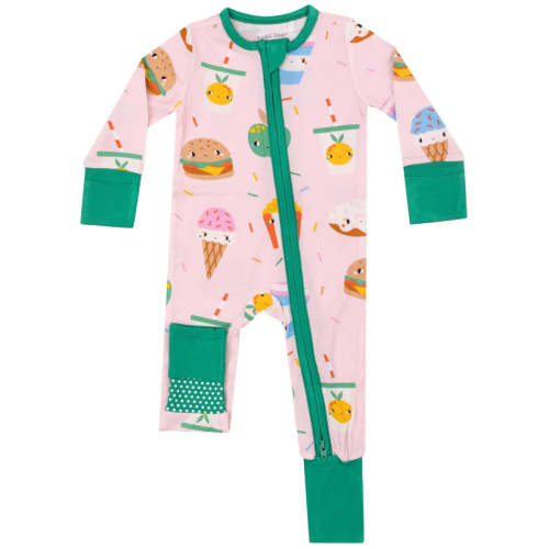 Snacks 2 Way Zipper Romper