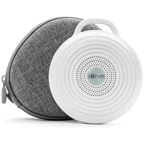 Yogasleep Rohm Portable White Noise Machine + Travel Case Grey/White 2 Piece Set (Pack of 2)