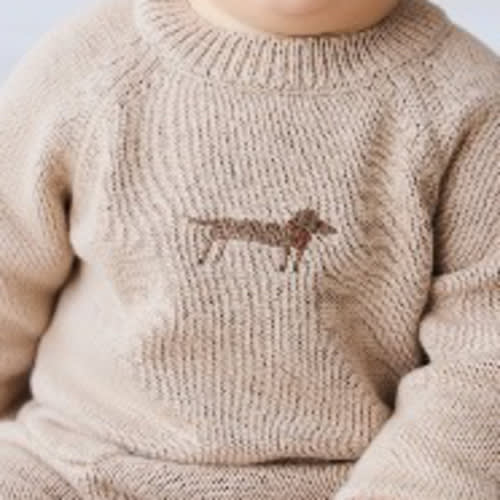 Ethan Jumper - Fawn Basil - 0-3 months