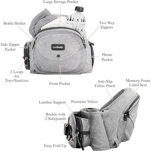 Tushbaby: The Original Safety-Certified Hip Carrier for Babies & Toddlers
