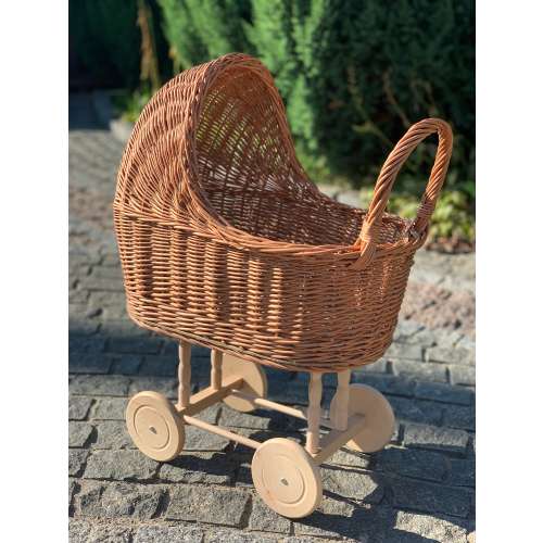 Wicker Baby Carriage, Doll Stroller, Doll Pram, Wicker Doll Stroller, Wicker Doll Pram, Wicker Willow Doll Stroller