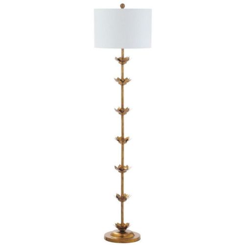 Landen Leaf Floor Lamp - FLL4003 - Antique Gold - Safavieh