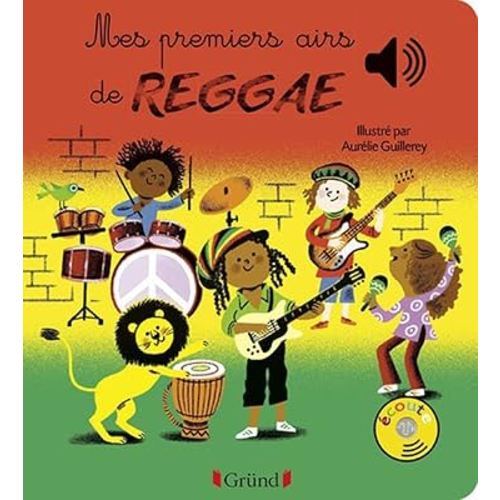 Mes premiers airs de Reggae - Livre sonore avec 6 puces - Dès 1 an