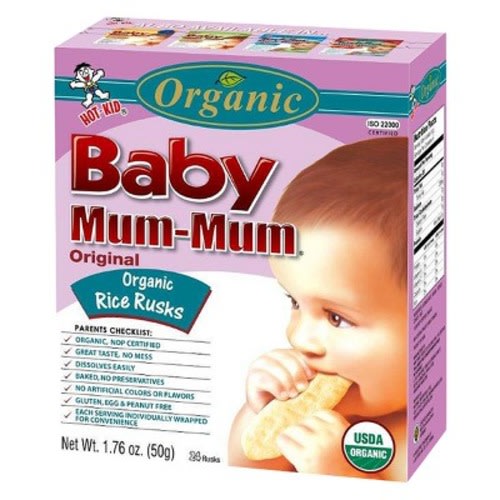 Hot Kid Organic Baby Mum-Mum Original Rice Rusks 1.76 oz