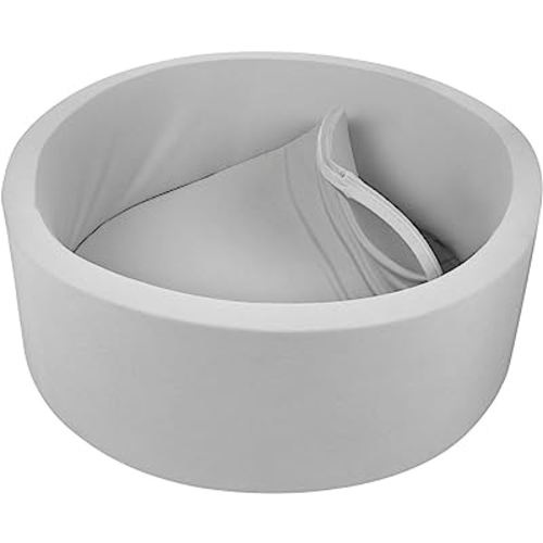 TRENDBOX Detachable Memory Foam Ball Pit for Baby Toddler Soft Round Ball Pool - Grey