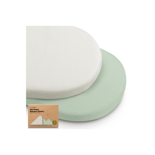 2-Pack Isla Fitted Bassinet Sheets