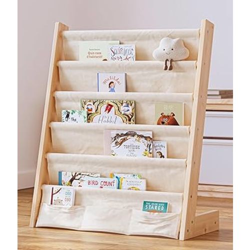 G&W Gruwald Kids Bookshelf, Book Shelf for Kids Rooms, Toddler Bookshelf, Book Rack for Kid (Wood, Medium)
