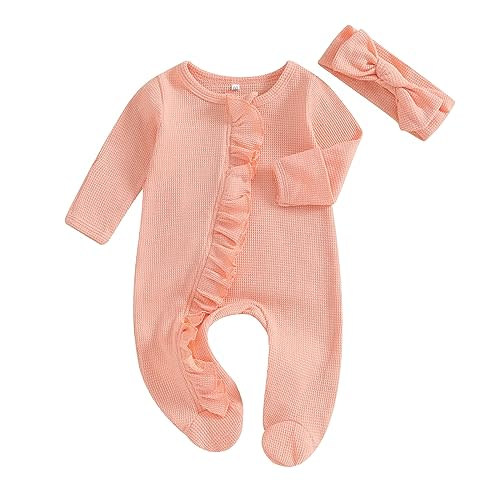CIYCUIT Baby Girls Cactus Footies Newborn Zip Up Onesie Romper
