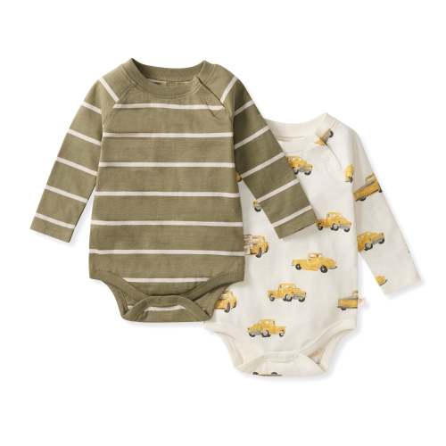 Burt's Truck Baby Boy Bodysuits 2 Pack – Burt's Bees Baby