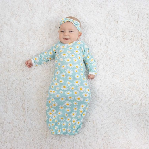 The Peanutshell Carefree Floral Newborn Layette Set for Baby Girls, 16-Pieces, Pink/Aqua, 0-3 Months