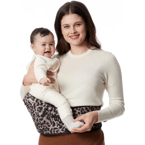 Momcozy Hip Seat Baby Carrier (Leopard, Large)