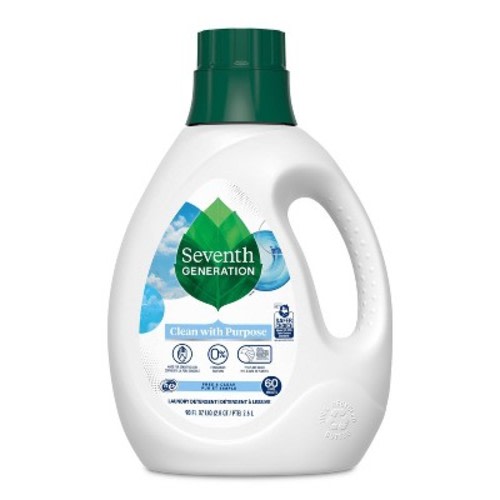 Seventh Generation Liquid Laundry Detergent - Free & Clear, Size: 90 fl oz