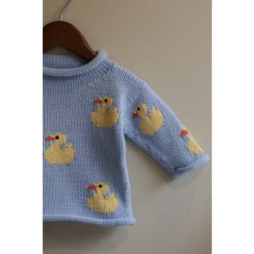 Roll Neck Ducks All Over Sweater – Caline for Kids