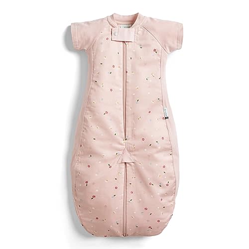 ergoPouch Baby Sleep Sack 1.0 TOG, Organic Cotton Sleep Suit, Cozy Transition from Swaddle, Ideal for Nighttime Temperature Control, Unisex (3-12 Months, Daisies)