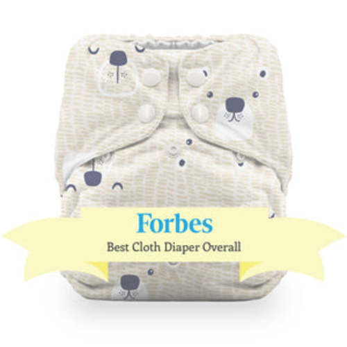 Snap| Best Rated All in One Cloth Diaper | Natural Cotton + Hemp | One Size