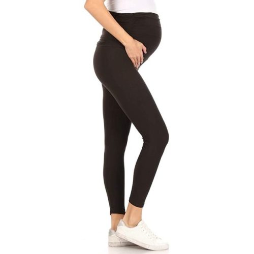 Leggings Depot Women's Stretch Buttery Soft Maternity Casual Pants