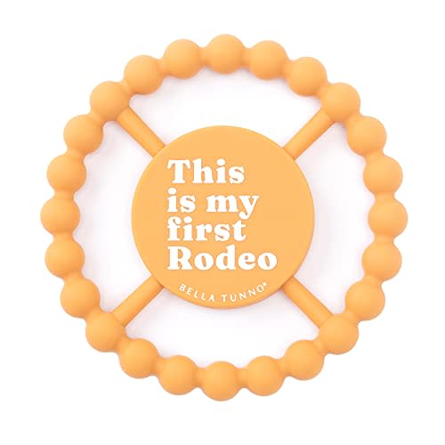Bella Tunno Happy Teether – Soft & Easy Grip Baby Teether Toy, Silicone Teether Ring to Help Soothe Gums, Non-Toxic and BPA Free, First Rodeo