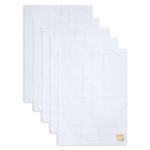 Burt's Bees Baby - 100% Organic Cotton, Extra Absorbent Infant Burp Cloths, Unisex, 5-Pack