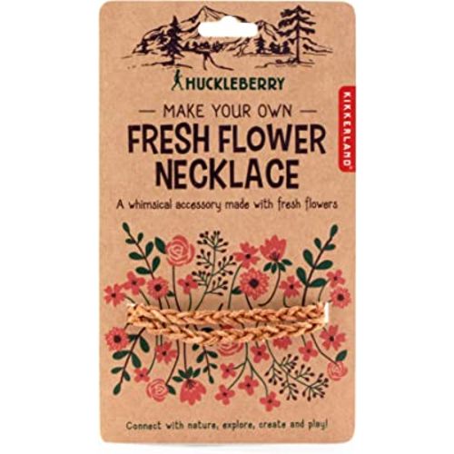 Kikkerland Huckleberry Make Your Own Fresh Flower Necklace, Genuine Leather
