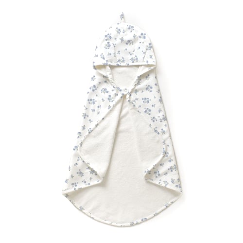 Organic Baby Hooded Towel - Mini Roses