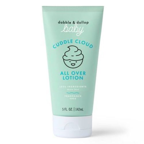 Dabble & Dollop Baby Cuddle Cloud All Over Lotion, Fragrance-Free, Lightweight Moisturizer for Sensitive Skin, Newborn Safe - 5 fl oz