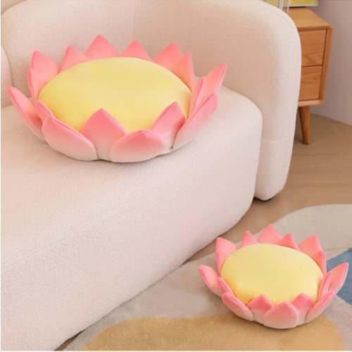 20 cm Pink Fresh Lotus Plush Soft Stuffed Plant Flower Doll Living Bedroom Home - Other