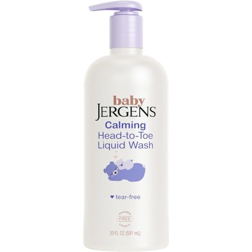 Jergens Baby Calming Head to Toe Liquid Baby Wash, Body Wash and Shampoo, Tear Free, 20 Fl Oz