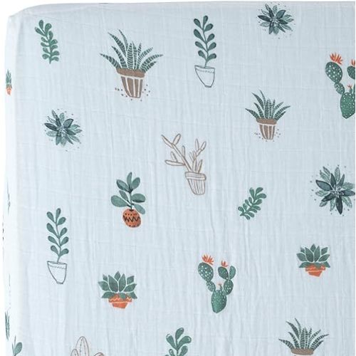 Little Unicorn - Prickle Pots Muslin Crib Sheet