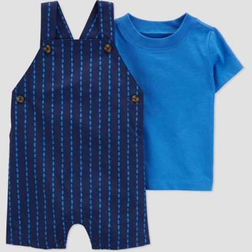 Carter's Just One You® Baby Boys' Striped Undershirt & Bottom Set - Blue, Size: 18M