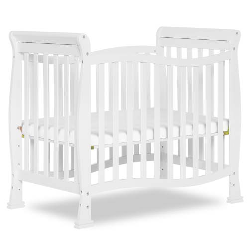 Dream On Me Piper 4-in-1 Convertible Mini Crib, White - Solid Wood Baby Furniture